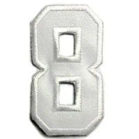 Patch emblem logo bordir huruf angka