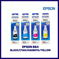 Tinta Epson 664 ( Black/Cyan/Magenta/Yellow ) For Printer L100, L110, L120, L200, L210, L220, L300