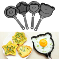 Breakfast Egg Frying Pot Egg Mold Pan Flip Omelette Mold Non-Stick Frying Pan Pancake Maker Kitchen Tools Mini Egg Cooking Mold