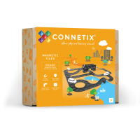 【Connetix】交通系列磁力積木-創意道路組48pc(磁力片)