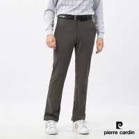 Pierre Cardin皮爾卡登 男款 彈性內磨毛平口休閒長褲-深橄綠色(5235831-48)