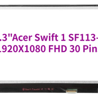 13.3" Laptop Matrix IPS for Acer Swift 1 SF113-31 Matte 1920X1080 FHD 30 Pins LCD Screen Panel Replacement