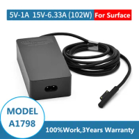 102W Power Supply for Microsoft Surface Book 2,Surface Laptop Surface Pro X Pro 7 Pro 6 Pro 5 Surface Pro 4 Surface Pro 3 1798