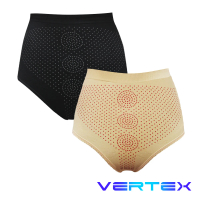 【VERTEX】遠紅外線電氣石暖宮護腰雕塑生理內褲-1件(黑色/膚色)