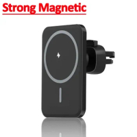 30W Magnetic Car Wireless Charger macsafe for iPhone 12 13 14 15 Pro Max Mini Air Vent Car Phone Holder Stand Fast Car Charging
