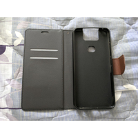 華碩Asus ZenFone 6(ZS630KL) 手機皮套(黑棕色/二手無盒裝)
