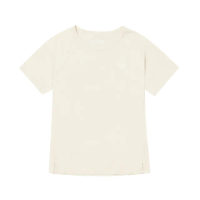 【The North Face 官方旗艦】北面女款米白色UPF防曬短袖T恤｜8CYYQLI(抗UV)