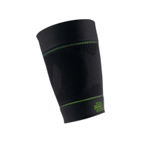 BAUERFEIND 專業運動大腿壓縮束套加長版-護具  保爾範 一雙入 黑螢光綠