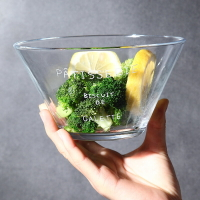 日式透明玻璃碗家用蔬菜沙拉碗大碼水果甜品烘焙吃泡面和面打蛋碗
