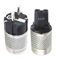 Furutech FI-E50 FI-50M FI-50 NCF Nano Crystal EU/US Schuko Power Rhodium Plating Supply Plug Connector Adapter 15A/250V Hifi