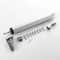 【新體驗】簡易定位航空鋁自動閉門器(限位器 木門 關門器緩衝 關門神器 油壓桿 氣壓桿 家用DIY安裝)