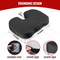 （ISG)  Ergonomic Memory Cotton Office Cushion Hemorrhoid Cushion Chair Cushion Sedentary Artifact St