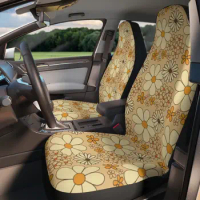 Flower Power Hippie Car Seat Covers Vintage Inspired Car Seat Accessory Retro Mod Car Decor Vehicle Hippie Van Seat Cover Gift