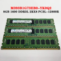 1 Pcs M393B1G73EB0-YK0Q2 8GB 8G For Samsung RAM 1600 DDR3L 2RX8 PC3L-12800R Server Memory