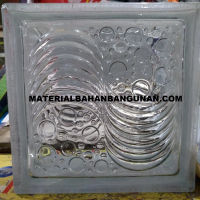 Glass Block glas Blok Motif Kaca Penerangan Tembok Dinding Rumah Depok