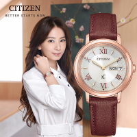 CITIZEN 星辰 XC 亞洲限定 光動能大三針女錶 520送禮首選 EW2427-19A