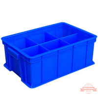 加厚塑料分格箱零件盒周轉框五金螺絲多格分類盤配件盆塑膠盒全新
