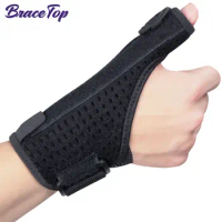 Wrist Sprain Brace Wrist Support with Removable Steel Tendonitis Sheath Thumb Auxiliary Guard Finger Splint Carpal Tunnel Strap