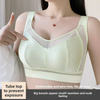 Super Large Size D Cup E Cup F Cup  Silk Bra Big Chest Minimizer Full Cup Summer Ultra-thin Push-up 