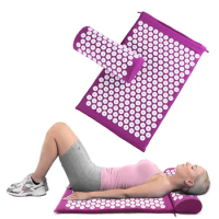 Massager Cushion Massage Yoga Mat Acupressure Relieve Stress Back Body Pain Spike Mat Acupuncture Massage Yoga Mat Sensi Mat