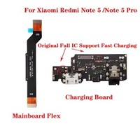Original USB Charging Port Dock Mic Jack Charge Board Connector Mainboard Flex Cable For Redmi Note 5 Note 5 Pro