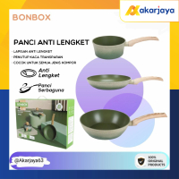 BONBOX BP002 5pcs set Alat Masak Panci Teflon Forest Series Anti Lengk