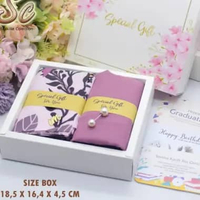 Hampers Hijab Umama Motif | Kado Gift Box wedding, idul fitri wedding hitam