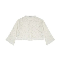 3Second Women's Knit Cardigan Long Sleeve Sweater Loose Fit Candy HP-C010826 XL White
