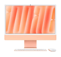 【APPLE 授權經銷商】2024 iMac 24吋 M4晶片 10核心CPU與10核心GPU 24G/512G SSD/巧控滑鼠/Touch ID巧控鍵盤_限桃園A8取貨#橙色-橙色