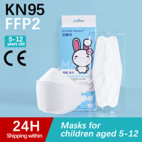 50pcs masque ffp2 máscara niños mascarilla fpp2 homologada kn95 masks disposable face maske kids health 3-12 old ffp2 mask
