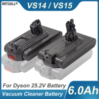 21700 Battery 25.2V 6.0Ah for Dyson SV14 SV15 Vacuum Cleaner Fluffy SV15 V11 Absolute Extra V11 Absolute V11 Animal 970145-02