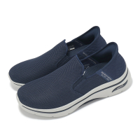 Skechers 健走鞋 Go Walk Arch Fit 2 Slip-Ins 男鞋 藍 回彈 套入式 休閒鞋 216600NVY