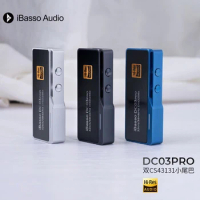 IBasso DC03 PRO Dual CS43131 x2 DAC Decoding Earphone Amplifier Small Tail HIFI Single ended 3.5mm for Android TYPE-C to type c