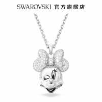 SWAROVSKI 施華洛世奇 Disney Minnie Mouse 鏈墜白色, 鍍白金色
