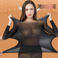 預購 CS22 超薄無縫保暖內衣套裝-女款(上衣+褲子/衛生衣褲)