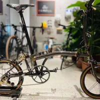 16Inch Tri-Folding Bike Mini 3/5 Speed Folding Bicycle Chromium-Molybdenum Steel /Men's / Women's Bicycle