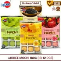 [ ISI 12 pcs ] LARBEE PREMIUM Mochi Isi Selai Buah Moci Strawberi Mangga Anggur Wijen 180gr MANGGA