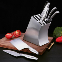 廚房刀具收納架家用創意不銹鋼刀座菜刀置物架不銹鋼刀架