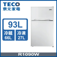 (企採)TECO 東元 93公升 一級能效右開雙門小冰箱(R1090W)