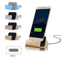 500pcs Type-C Dock Station Charging Stand For Samsung S20 Huawei Mate 30 Xiaomi Redmi Type C USB Phone Charger Base Cradle