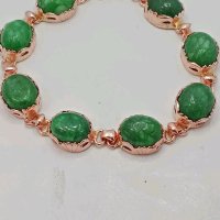 gelang batu permata hijau