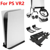 Wall Mount Storage Bracket For PS5 Stand Space Saving Gamepad Holder for Playstation 5 Accessories for PS VR2 Console/Headset