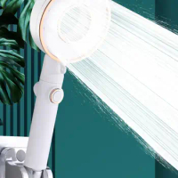 New Donuts 3 Modes High Pressure SPA Shower Head Water Saving Handheld Rainfall Bathroom Accessory Filter Faucet Shower