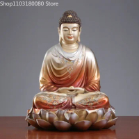 40cm 48cm Copper Cloisonne Enamel Shakyamuni Buddha Statue Three Treasures Buddha Amitabha Buddha Large size