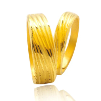 【歷代風華】水波系列對戒-細水長流的愛 黃金戒指(金重2.51錢)