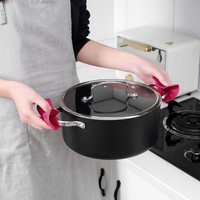 蝴蝶結防燙夾 隔熱手套 烹飪 料理 燉湯 烤盤 矽膠 多功能 防燙夾