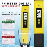 Alat Uji PH Air Digital Auto Kalibrasi Otomatis dengan Bubuk Kalibrasi Aquarium Hidroponik pH Meter 