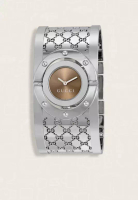 Gucci Jam Tangan Wanita Gucci Twirl Silver Brown