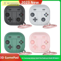 New for samsung buds fe 2023 case 3D GamePad Cartoon Cute silicone earphone case for Galaxy buds 2 pro buzz live fe case
