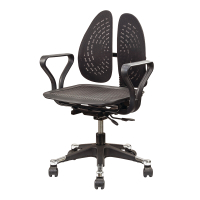 Boden-德國專利雙背扶手網布電腦椅/辦公椅-60x53x82~90cm
